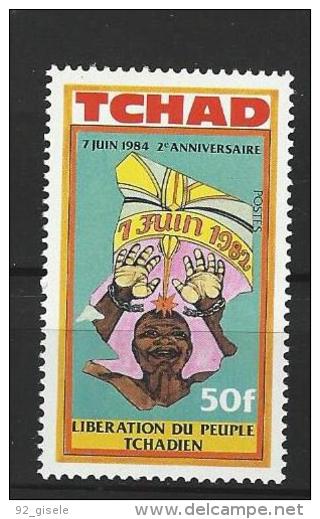 Tchad YT 454 " Anniversaire De La Libération " 1984 Neuf** - Ciad (1960-...)