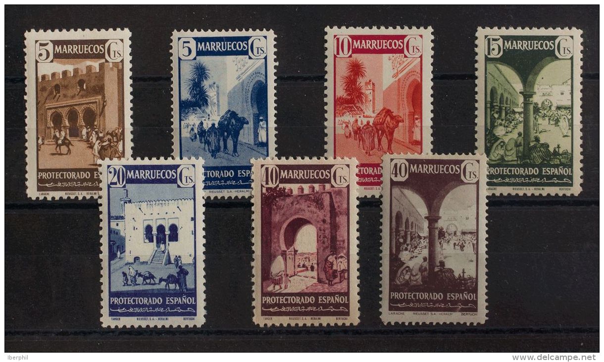 DEPENDENCIAS POSTALES ESPA&Ntilde;OLAS. ** MNH 234/40 Serie Completa. MAGNIFICA. (Edifil 2017: 174&euro;) - Maroc Espagnol