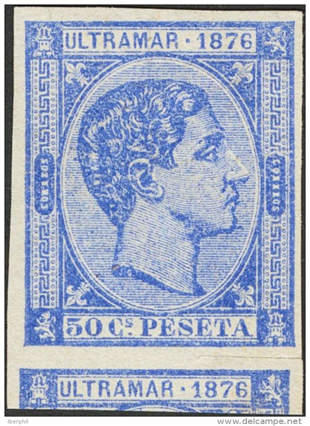 DEPENDENCIAS POSTALES ESPA&Ntilde;OLAS. Cuba. (*) 37s 50 Cts Ultramar. SIN DENTAR. MAGNIFICO. (Edifil 2017: 45&euro;) - Cuba (1874-1898)