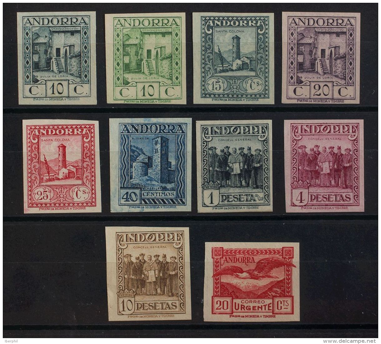 DEPENDENCIAS POSTALES ESPA&Ntilde;OLAS. Andorra. */(*) 28/44s Serie Completa (a Excepci&oacute;n Del 2 Cts, 5 Cts, 15 Ct - Andere & Zonder Classificatie