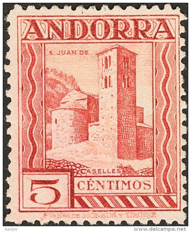 DEPENDENCIAS POSTALES ESPA&Ntilde;OLAS. Andorra. (*) 16N 5 Cts Lila. N&ordm;000,000. MAGNIFICO Y EXTRAORDINARIAMENTE RAR - Andere & Zonder Classificatie