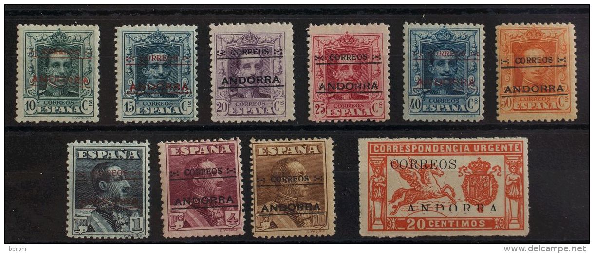 DEPENDENCIAS POSTALES ESPA&Ntilde;OLAS. Andorra. * MH 3/6N, 8/12N, 14N Serie Completa, A Falta Del 5 Cts, 30 Cts Y 20 Ct - Sonstige & Ohne Zuordnung