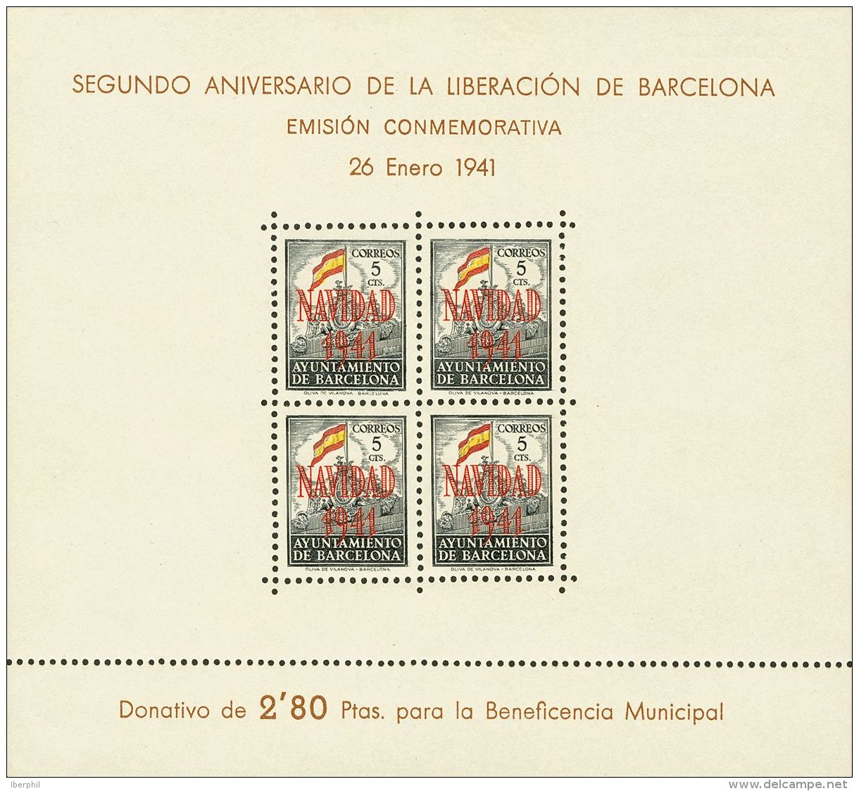 AYUNTAMIENTO DE BARCELONA. ** MNH 31/32 Hojas Bloque. MAGNIFICAS. (Edifil 2017: 80&euro;) - Barcelone