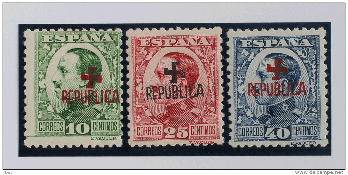 EMISIONES LOCALES REPUBLICANAS. Tolosa. * MH 3, 5, 6 10 Cts Verde, 25 Cts Carm&iacute;n Y 40 Cts Azul. MAGNIFICOS Y RARI - Emissioni Nazionaliste