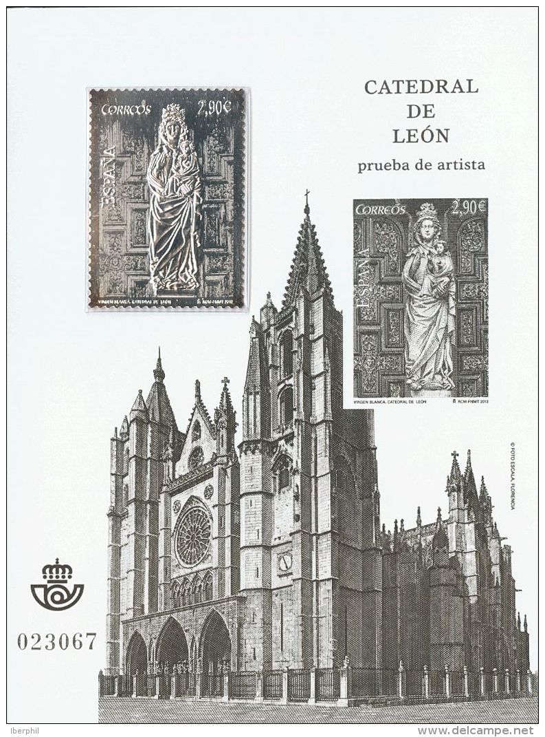 2&ordm; CENTENARIO. Pruebas De Lujo. ** MNH 110P Prueba De Lujo (sello En Plata). CATEDRAL DE LEON. MAGNIFICA. (Edifil 2 - Andere & Zonder Classificatie