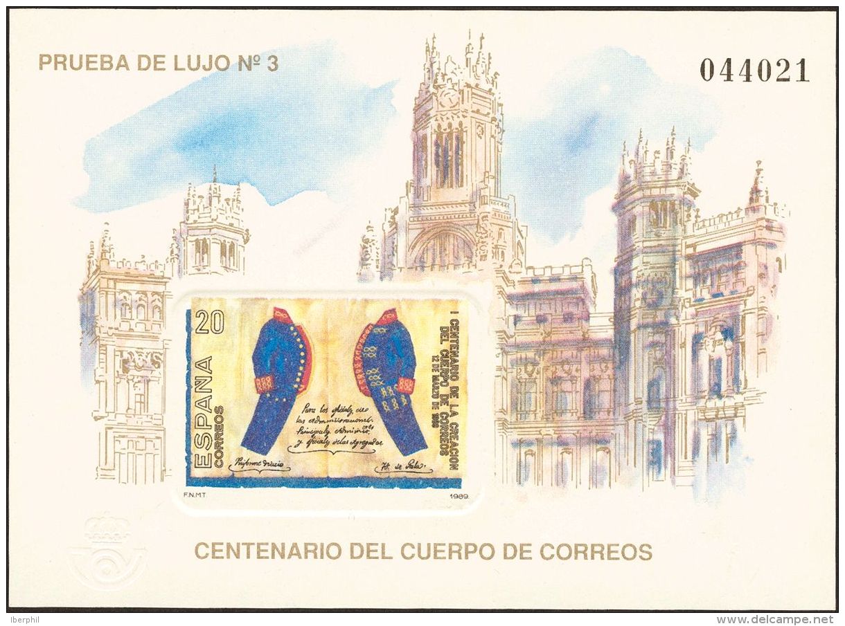 2&ordm; CENTENARIO. Pruebas De Lujo. ** MNH 18P Prueba De Lujo. CUERPO DE CORREOS. MAGNIFICA. (Edifil 2017: 48&euro;) - Andere & Zonder Classificatie