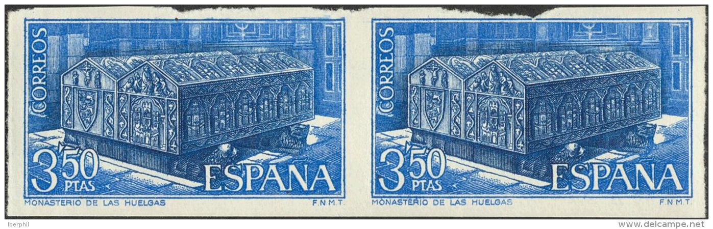 2&ordm; CENTENARIO. ** MNH 1947s(2) 3&acute;50 Pts Azul Y Negro, Pareja (la Mayor&iacute;a De Ejemplares Conocidos Tiene - Autres & Non Classés