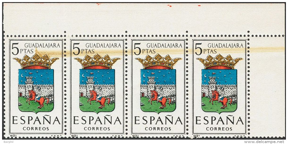 2&ordm; CENTENARIO. ** MNH 1489(4) 5 Pts Multicolor, Tira De Cuatro. Variedad FRANJA HORIZONTAL DORADA. MAGNIFICA Y MUY - Andere & Zonder Classificatie