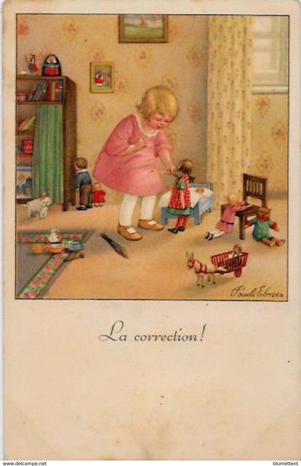 CPA Pauli EBNER Enfants Type Bouret Non Circulé éditeur BD Ou 8D Entrelacés Numéro 2460 - Ebner, Pauli