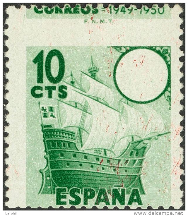 ESTADO ESPA&Ntilde;OL. Emisiones Diversas Del Estado Espa&ntilde;ol. ** MNH 1067eph 10 Cts Verde. Variedad DENTADO HORIZ - Andere & Zonder Classificatie