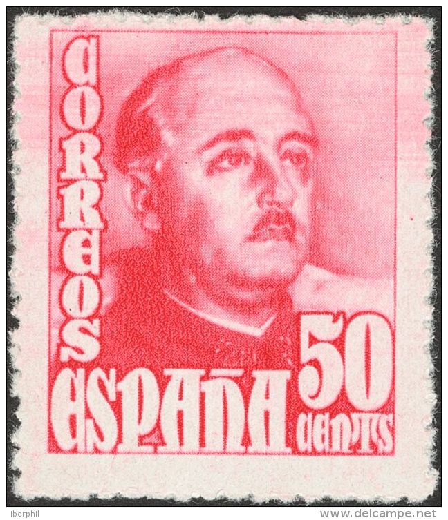 ESTADO ESPA&Ntilde;OL. Emisiones Diversas Del Estado Espa&ntilde;ol. ** MNH 1022cca 50 Cts Rosa. Variedad CAMBIO DE COLO - Altri & Non Classificati