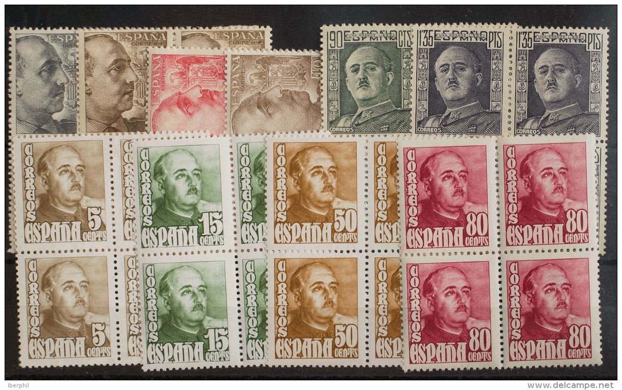 ESTADO ESPA&Ntilde;OL. Emisiones Diversas Del Estado Espa&ntilde;ol. ** MNH 1020/23(4), 1044/65(4) Dos Series Completas, - Andere & Zonder Classificatie