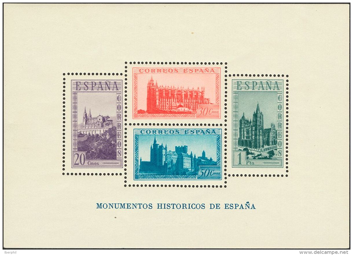 ESTADO ESPA&Ntilde;OL. Monumentos. ** MNH 847 Hoja Bloque. MAGNIFICA. (Edifil 2017: 120&euro;) - Autres & Non Classés