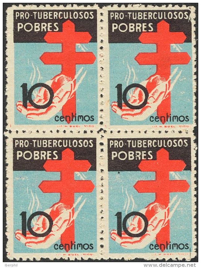 ESTADO ESPA&Ntilde;OL. Protuberculosos. ** MNH 840(4) 10 Cts, Bloque De Cuatro. MAGNIFICO. (Edifil 2017: +132&euro;) - Autres & Non Classés