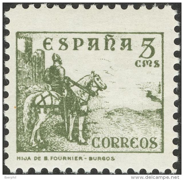 ESTADO ESPA&Ntilde;OL. Cid, Cifras E Isabel. * MH 816ec 5 Cts Verde. CAMBIO DE COLOR. MAGNIFICO. (Edifil 2015: 90&euro;) - Autres & Non Classés