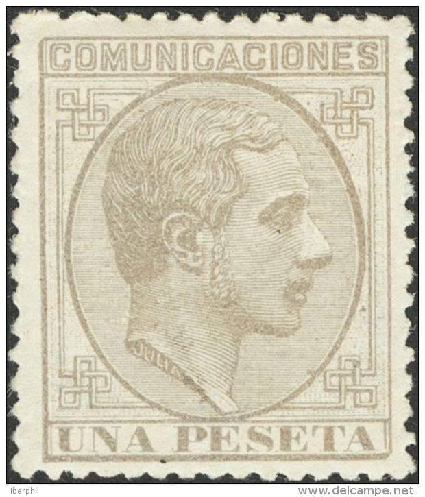 ALFONSO XII. Alfonso XII. 1 De Julio De 1878. * MH 197 1 Pts Gris. Excelente Centraje Y Color Intenso. MAGNIFICO. - Altri & Non Classificati