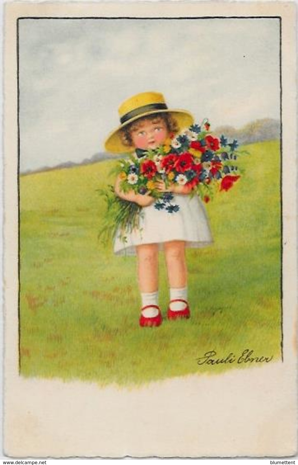 CPA Pauli EBNER Enfants Type Bouret écrite éditeur BD Ou 8D Entrelacés Numéro 2478 - Ebner, Pauli