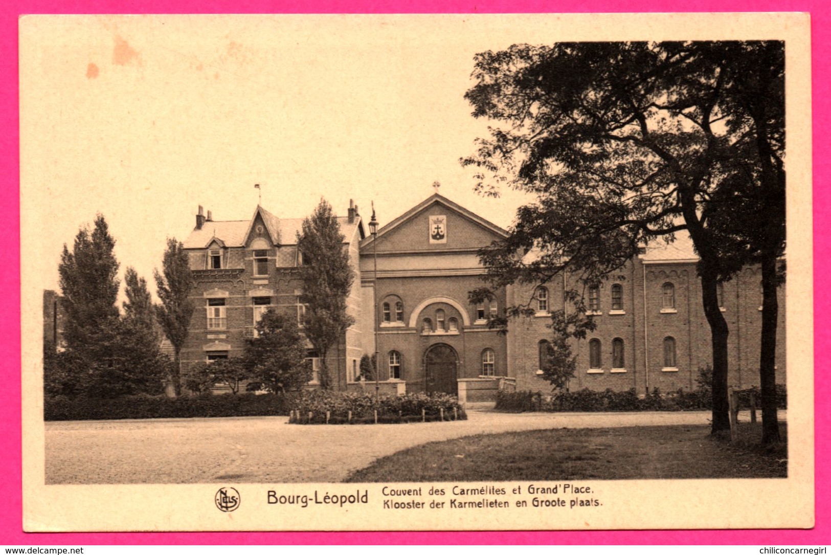 Bourg Léopold - Couvent Des Carmélites Et Grand'Place - Blason - NELS - LIÉVIN S&OElig;URS - Leopoldsburg