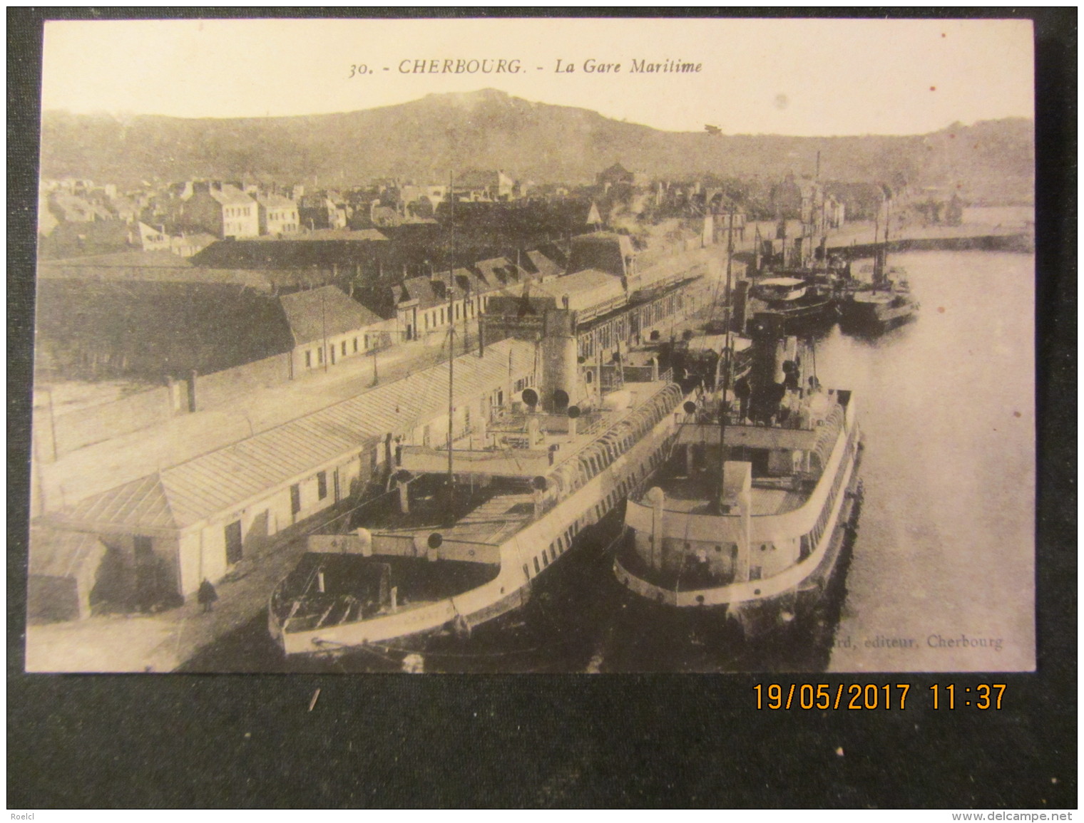 Cpa CHERBOURG (50) La Gare Maritime - Cherbourg