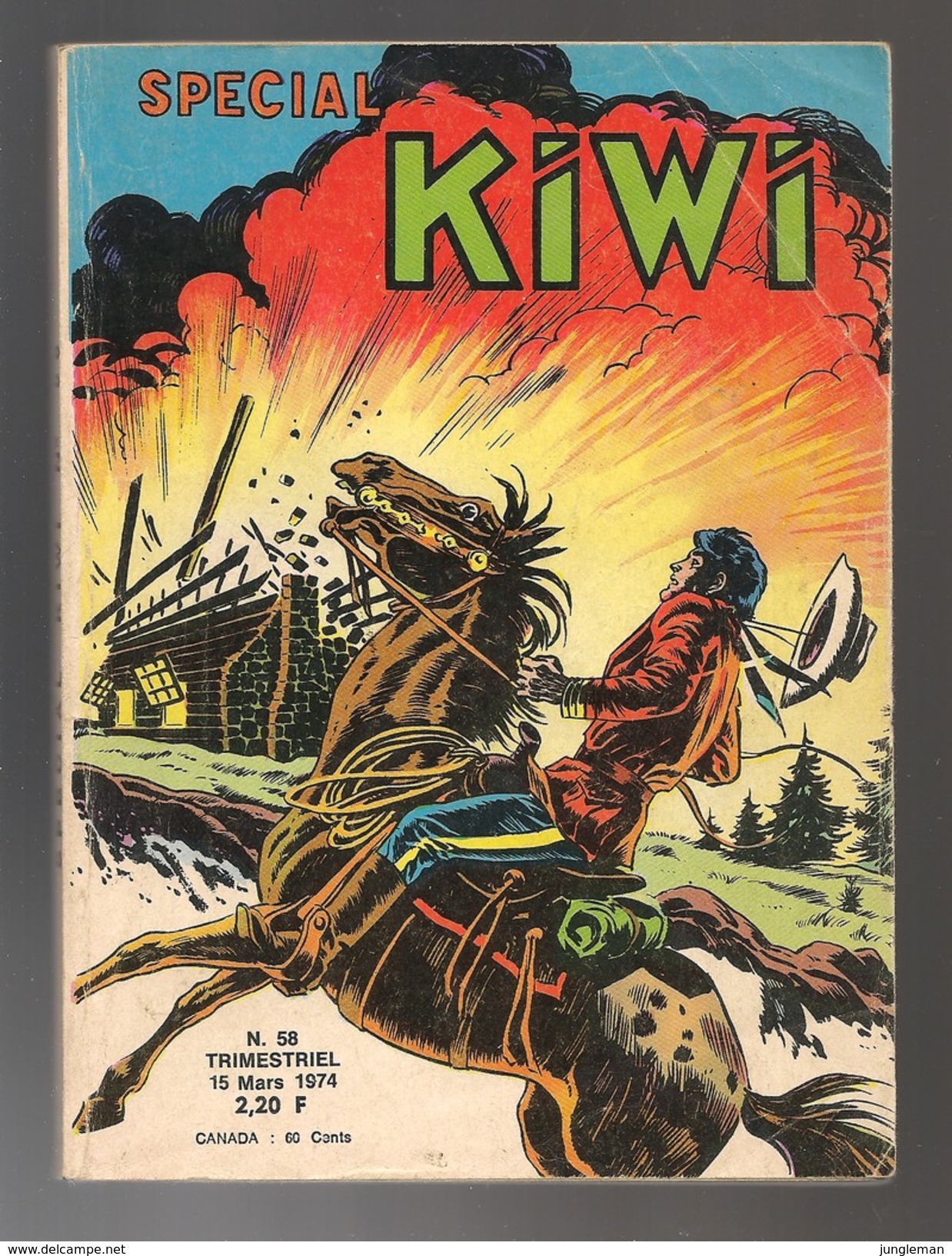 Spécial Kiwi N° 58 - Editions LUG à Lyon - Mars 1974 - Avec Le Petit Ranger Et Masque Blanc - BE - Kiwi