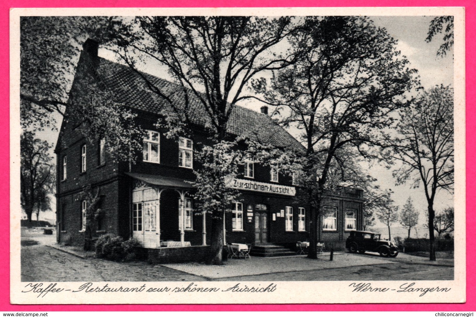 Kaffee - Restaurant Zur Schönen Aussicht - A. Hauschopp - Werne - Langern - Vieille Voiture - CEKADE - CRAMERS - Werne