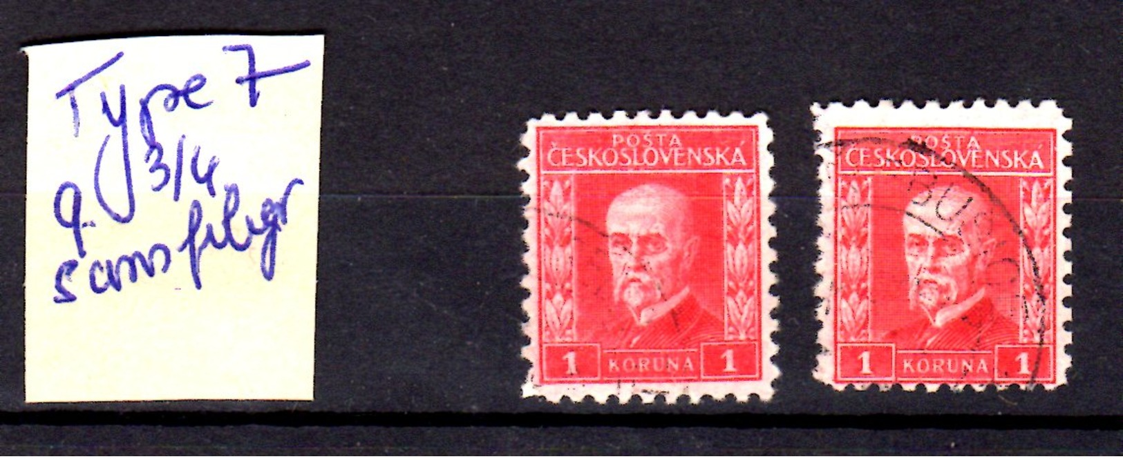 1926 Masaryk 1K Dent 9 3/4  Type 7  ( 2 Ex ) - Gebraucht