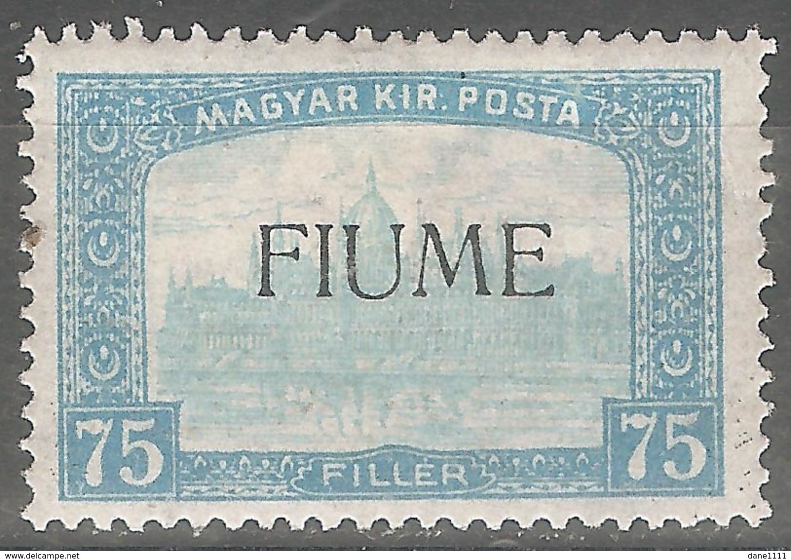 1918 - FIUME Parlament 75 Fil MH - Fiume