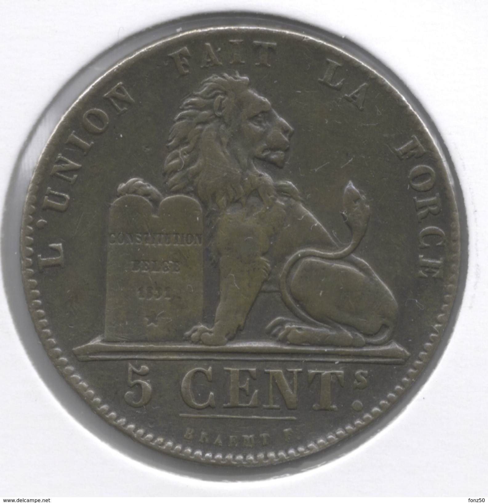 LEOPOLD I * 5 Centiem 1856  Met Punt * Prachtig * Nr 6400 - 5 Centimes