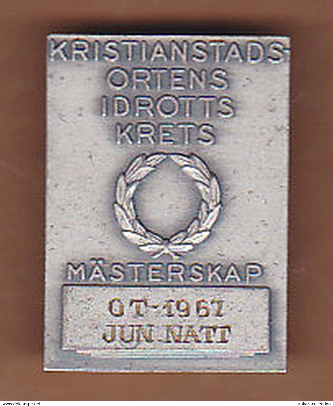 AC - KRISTIANSTADS ORTENS IDROTTS KRETS MASTERSKAP OT - 1967 JUN NATT MEDAL PLAQUETTE - Athlétisme