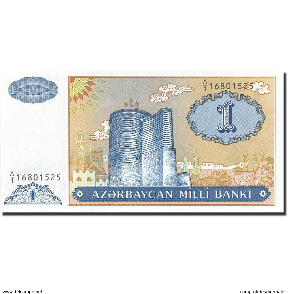 Billet, Azerbaïdjan, 1 Manat, 1994-1995, Undated (1993), KM:14, NEUF - Aserbaidschan