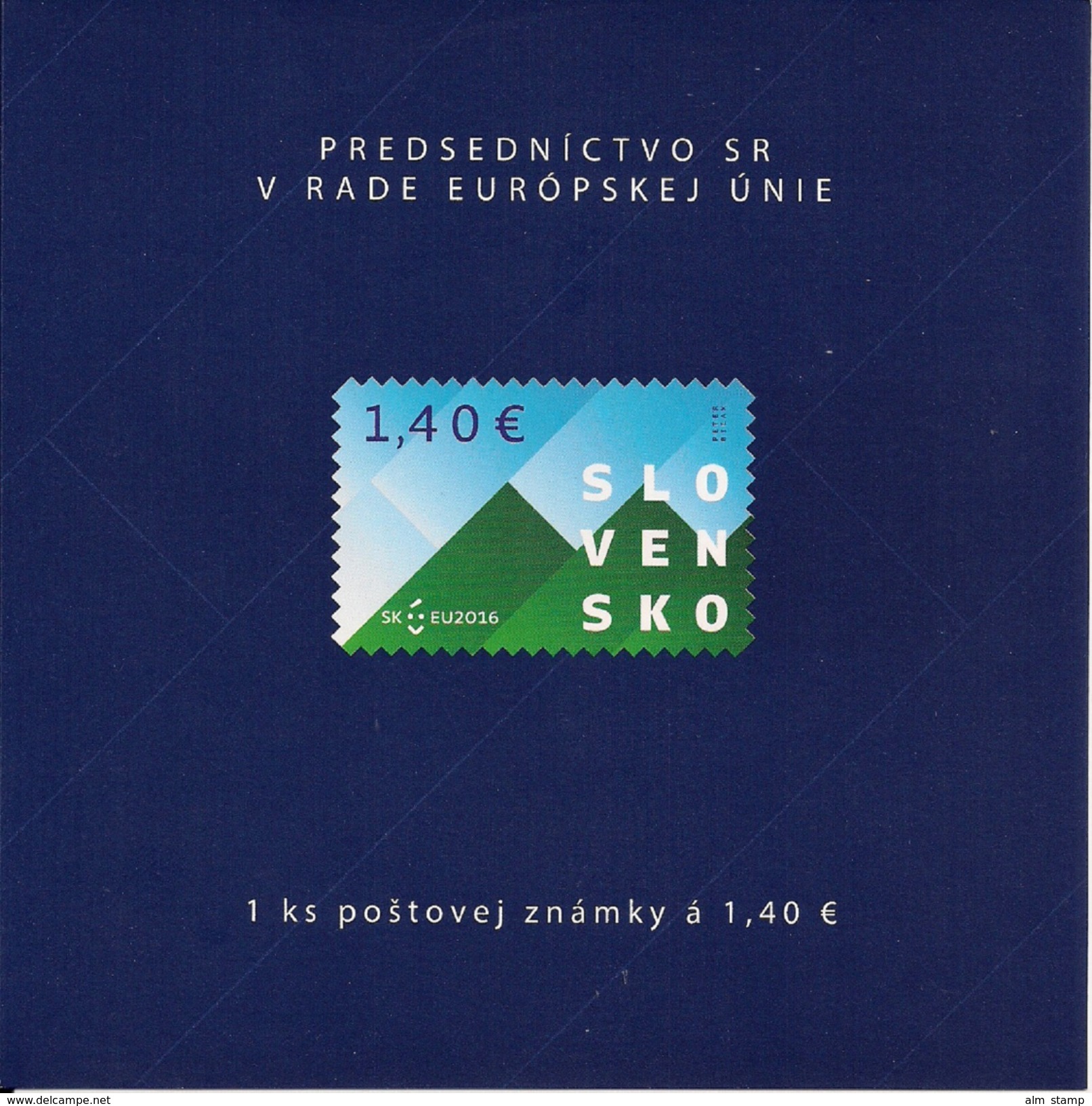 2016 Slowakei Slovensko Mi. 793 Y  Used  Booklet   Vorsitz Der Slowakei Im Rat Der Euro. Union - 2016