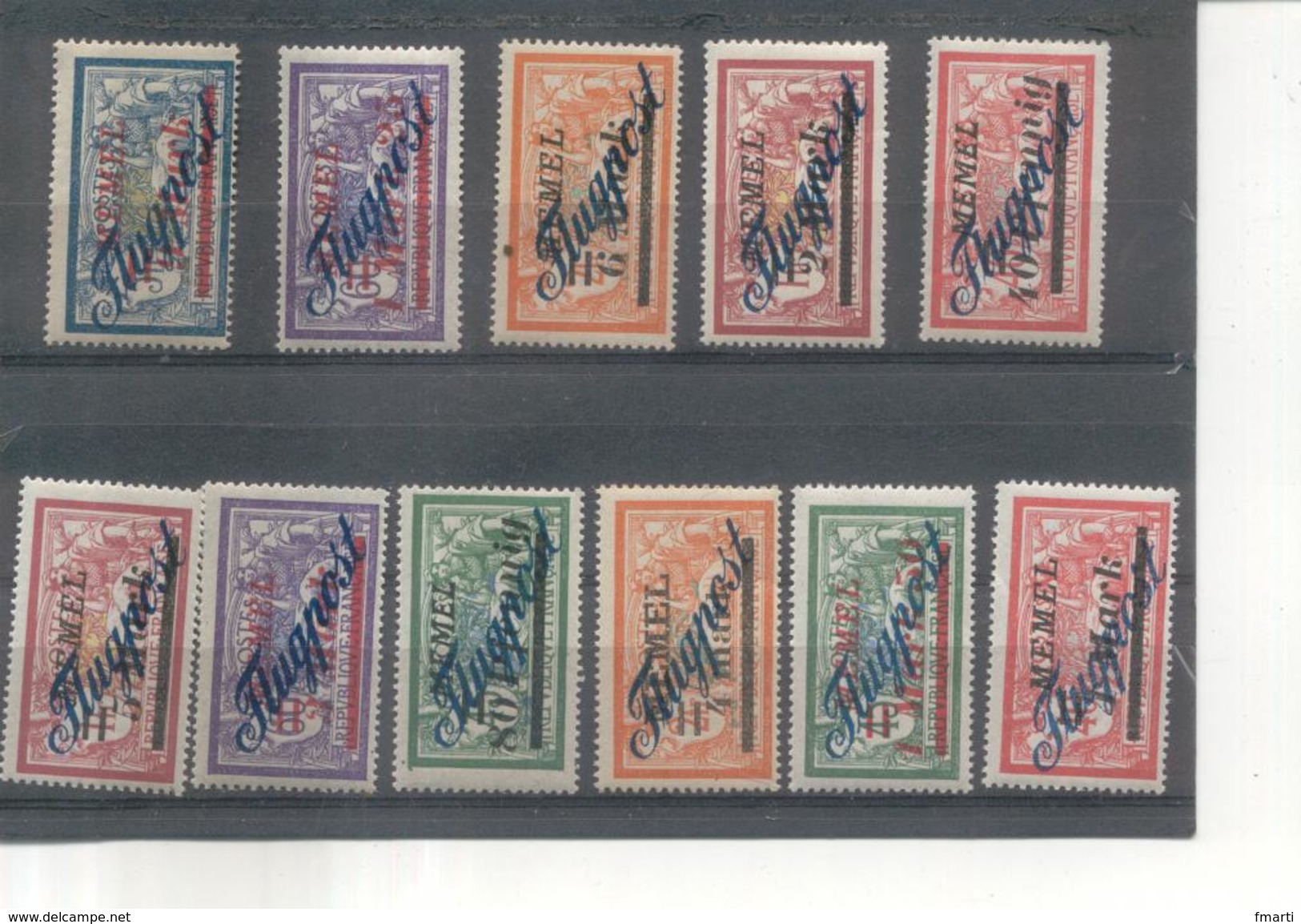 Lot De Timbres Neufs Allemagne Surcharge Memel - Memel (Klaipeda) 1923