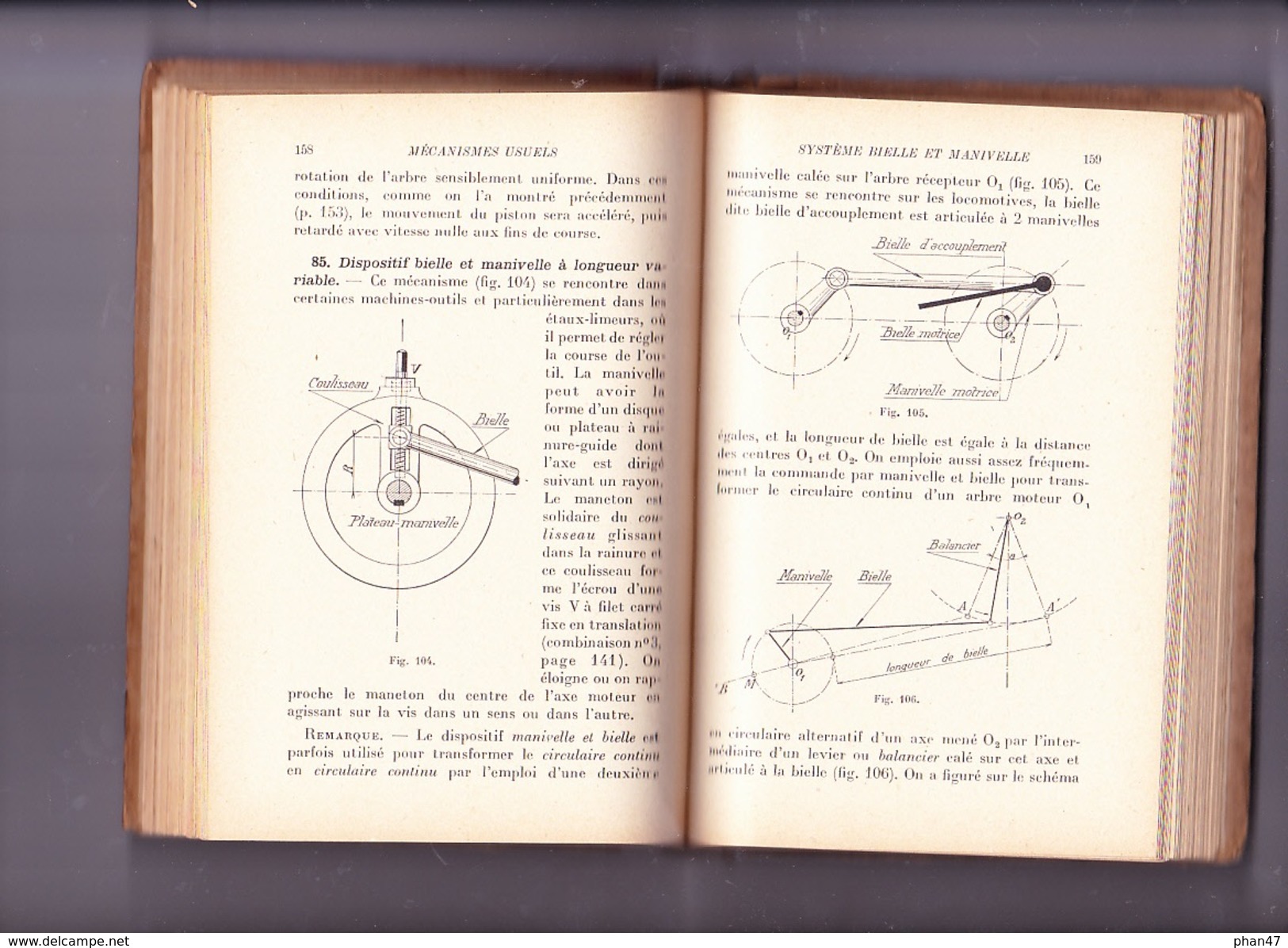 MECANISMES USUELS, F. HARANG Manuel D'Enseignement Technique V. Vardon, Ed. MASSON 1927 - Über 18