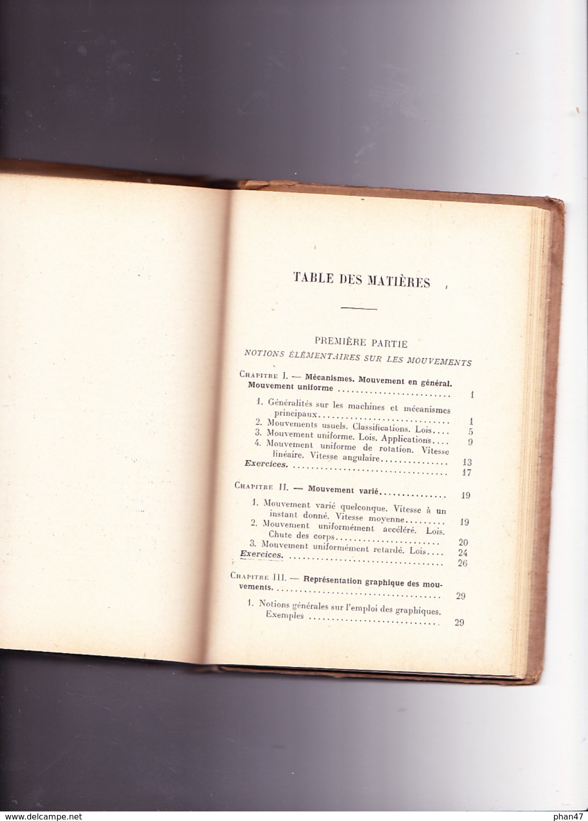MECANISMES USUELS, F. HARANG Manuel d'Enseignement Technique V. Vardon, Ed. MASSON 1927