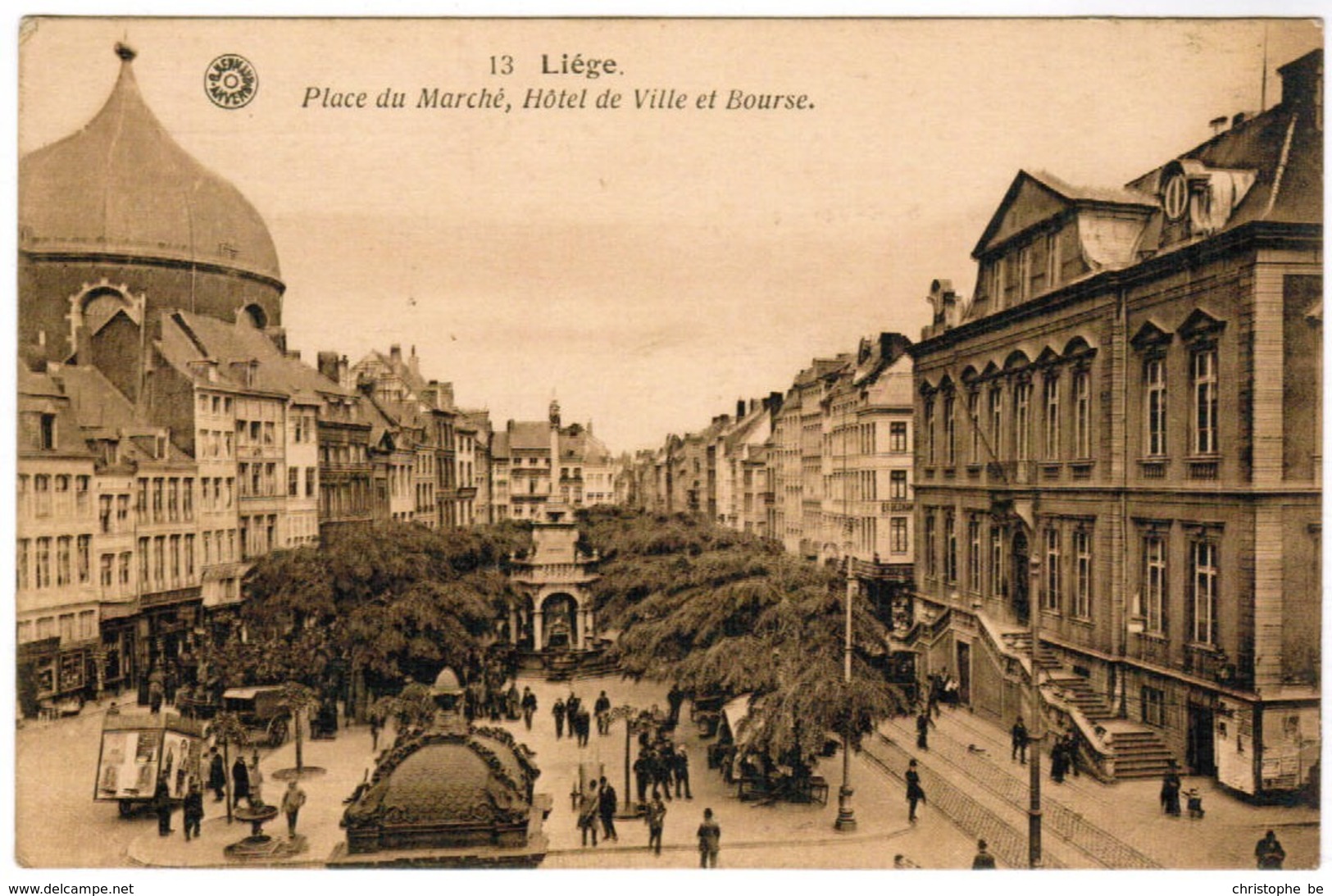 Liège Place Du Marché, Hötel De Ville Et Bourse (pk35156) - Liege