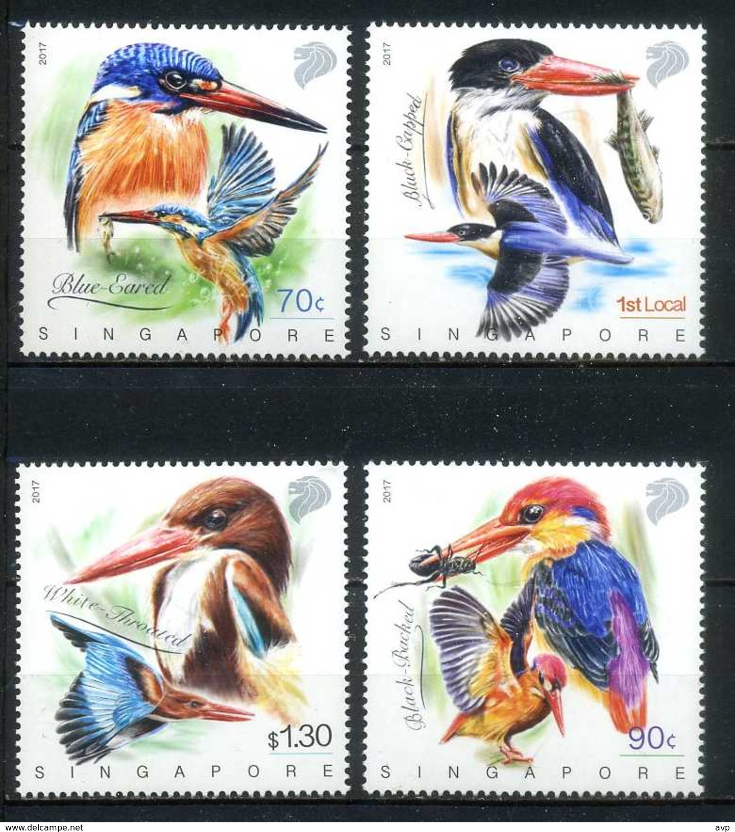 Singapore 2017 Fauna, Birds, Kingfishers - Singapur (1959-...)