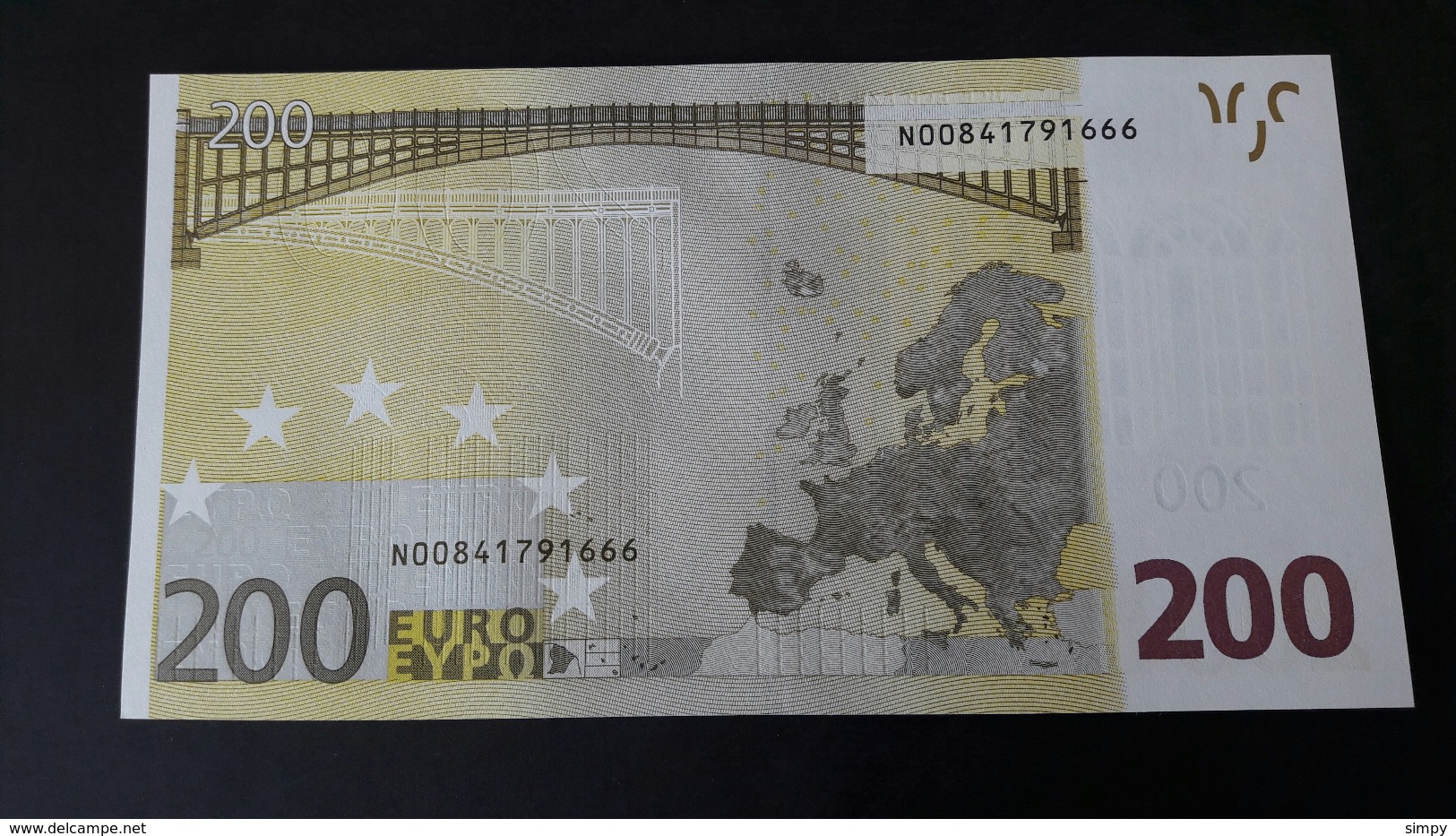 AUSTRIA 200 Euro 2002 Duisenberg  Letter N UNC Print Code G001 F4 N00841791666 - 200 Euro