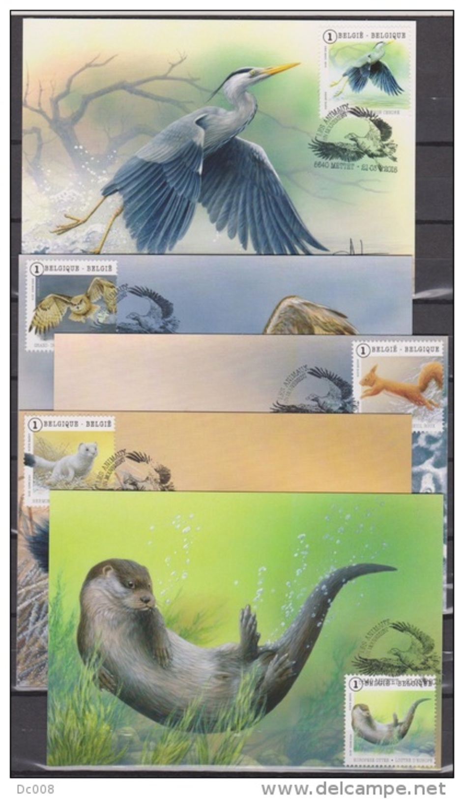 MAX Buzin Vogels En Dieren 10 Kaarten Volledig-Oiseaux Et Animaux 10 Cartes Complete 2015 - 2011-..