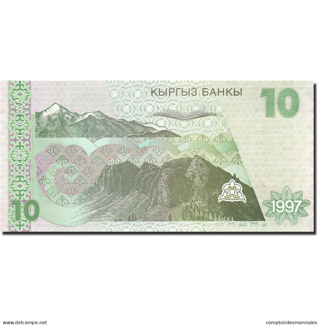 Billet, KYRGYZSTAN, 10 Som, 1997, 1997, KM:14, NEUF - Kirgizïe