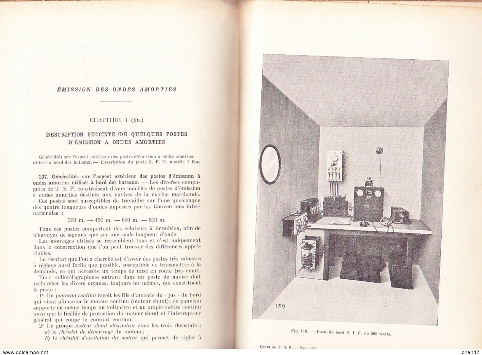 COURS DE T.S.F. Par M. VEAUX, Programme Du Certificat D'Officier Radiotélégraphiste Marine Marchande, Ed. EYROLLES 1931 - Über 18