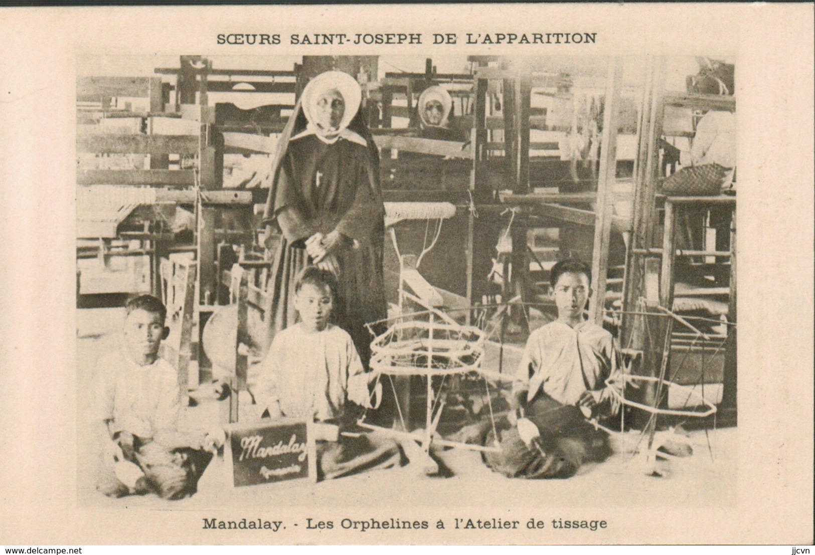 Birmanie - Mandalay - Les Orphelines à L' Atelier De Tissage - Soeurs Saint Joseph De L' Apparition - Andere & Zonder Classificatie