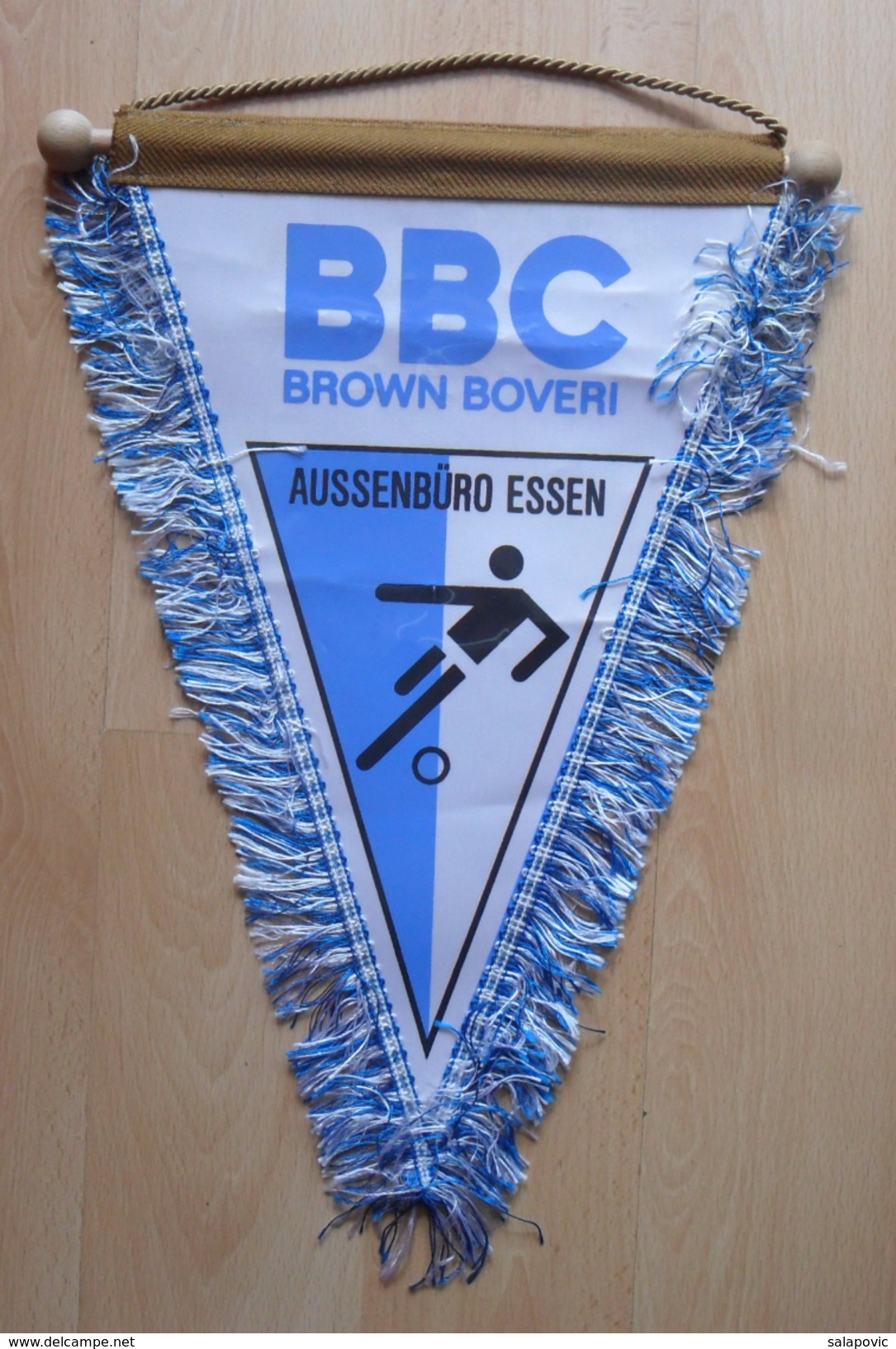 BBC BROWN BOVERI AUSSENBURO ESSEN  GERMANY  FOOTBALL CLUB, SOCCER / FUTBOL / CALCIO, OLD PENNANT, SPORTS FLAG - Uniformes Recordatorios & Misc