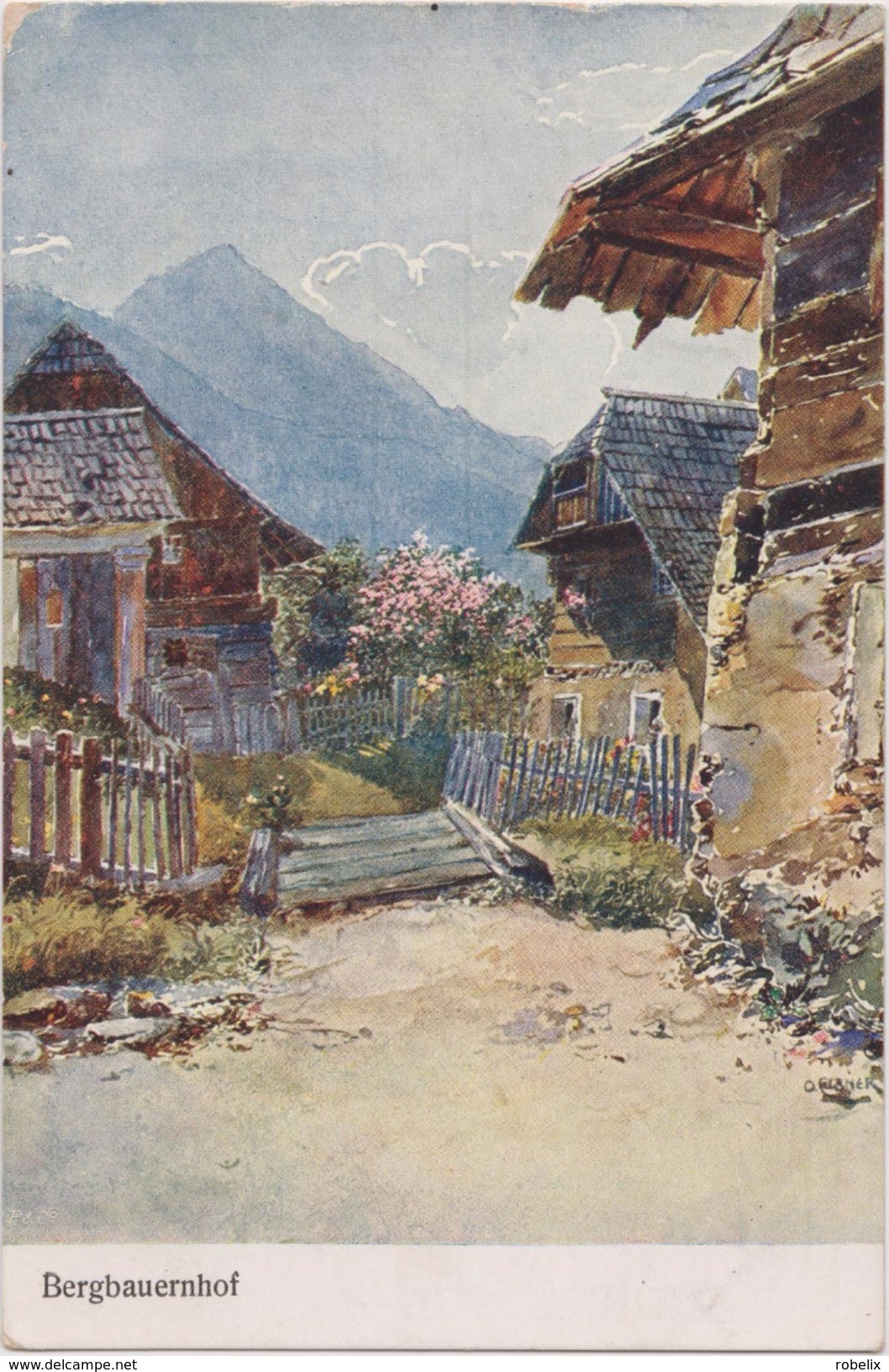 OSTERREICH-AUSTRIA  TIROL  BERGBAUERNHOF        Alte Ansichtskarten    1913 - Autres & Non Classés