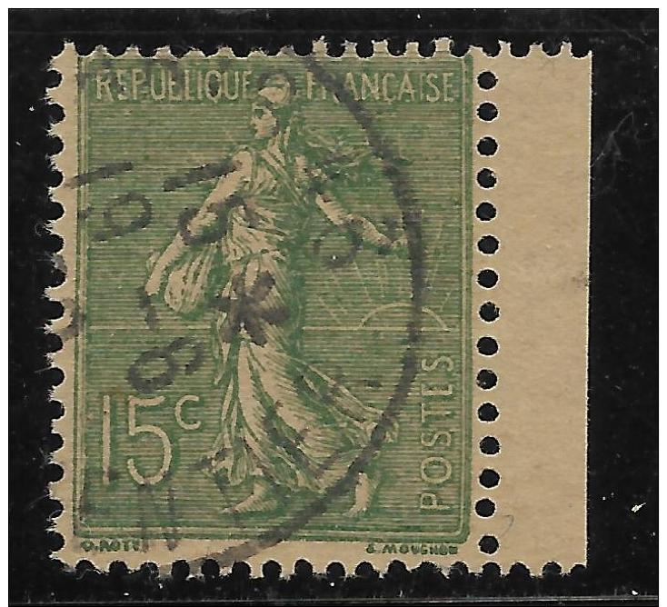 N° 130   Obl    Bord De Feuille   Type VI   Cote 250 E - Used Stamps