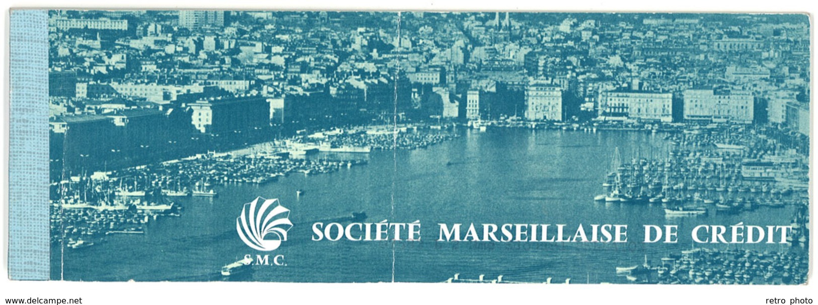 Chéquier Société Marseillaise De Crédit , S.M.C. ( Marseille Vieux Port ) , Bagnols Sur Cèze - Chèques & Chèques De Voyage