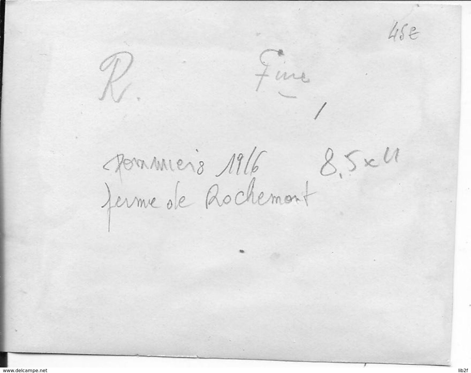 Aisne Pommiers 1916 La Ferme De Rochemont 1 Photo D'un Album Allemand Du I.R 65 14-18 Ww1 - War, Military