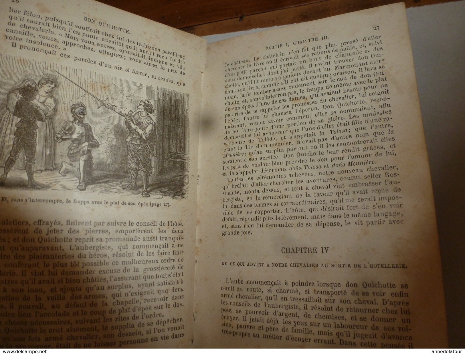 1900- 19??  DON QUICHOTTE DE LA MANCHE  , dessins signés Nouard ,    Imprimerie Crété