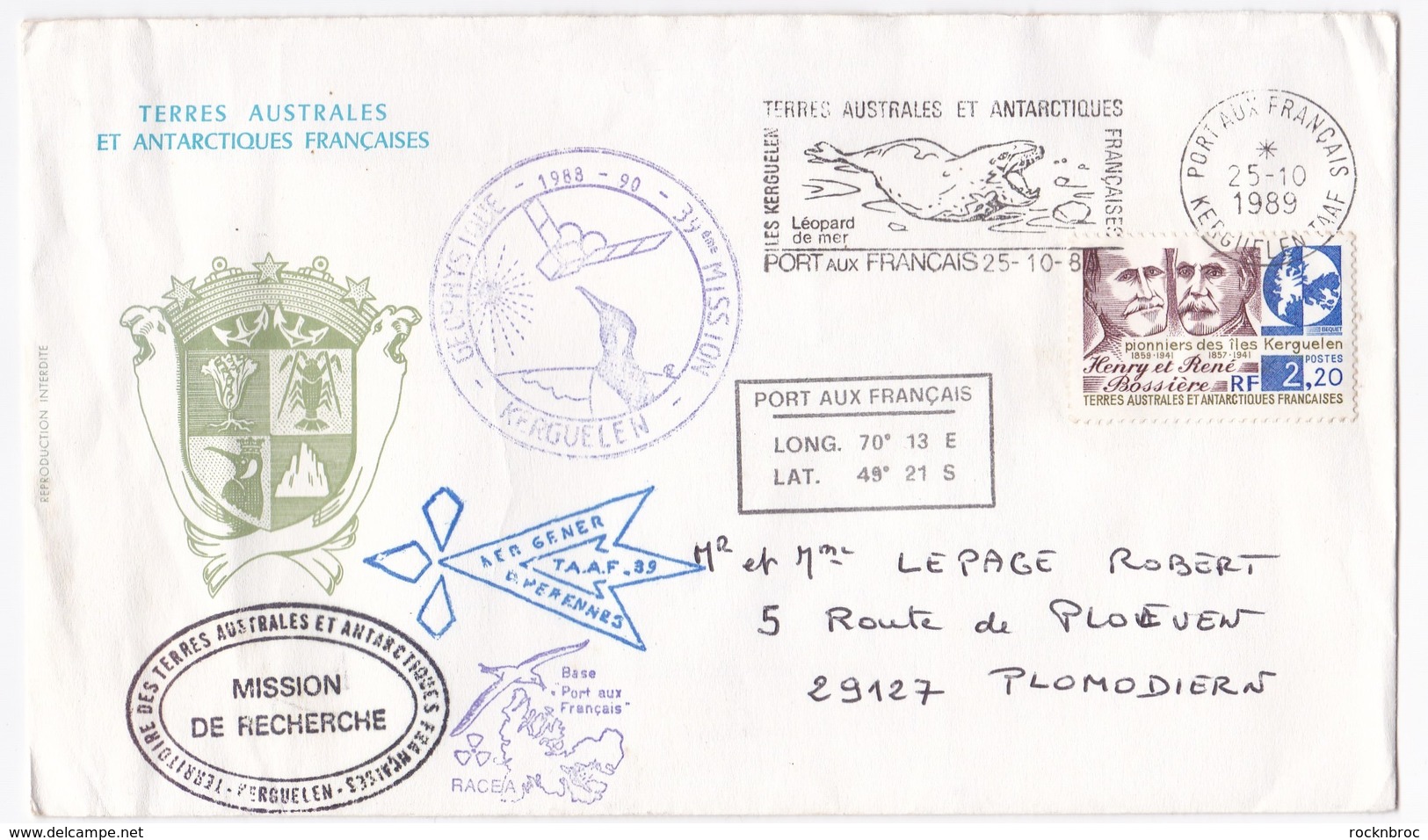 Terres Australes Et Antarctiques Françaises - 1989 - Used Stamps