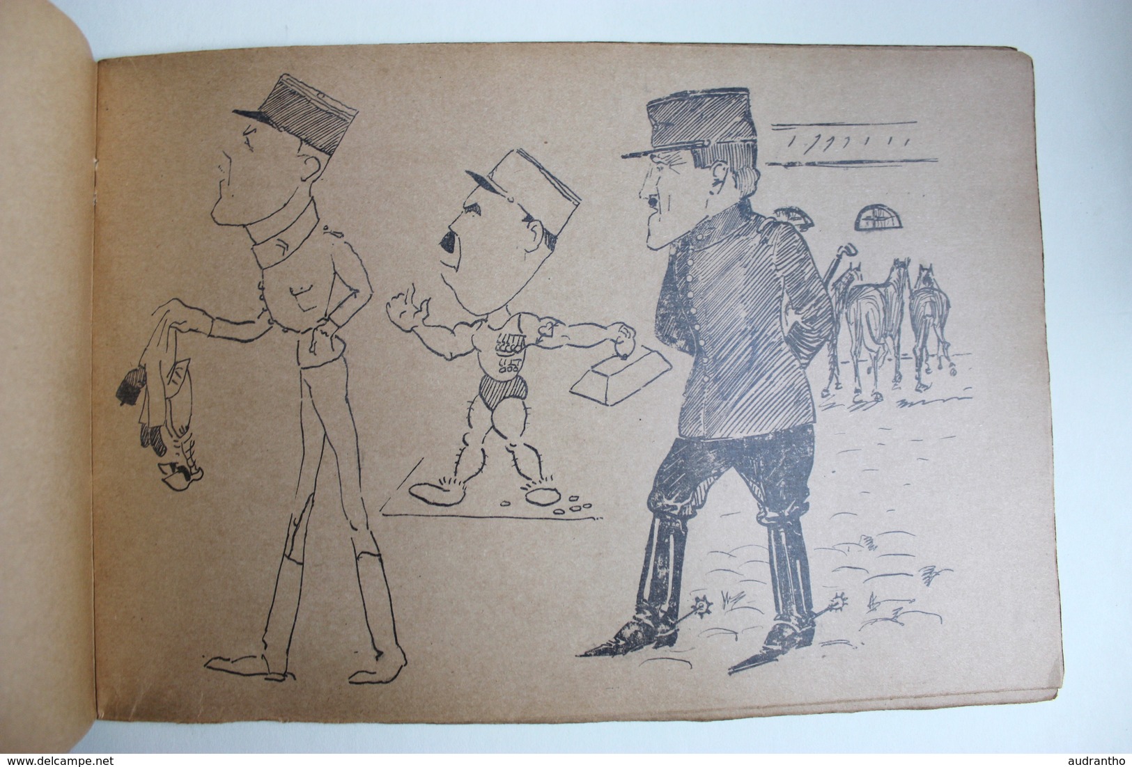 Livret de caricatures SAPEUR école militaire d'application du génie 1928