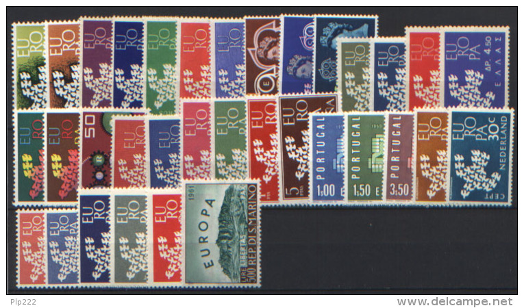 Europa CEPT 1961 Annata Completa / Complete Year **/MNH VF - Full Years